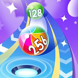 2048 Run Gorgeous Balls online game cover on Gamefunday