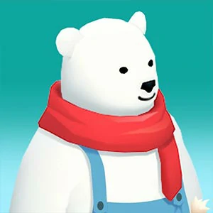 Idle Bear Island Polar Tycoon online game cover on Gamefunday